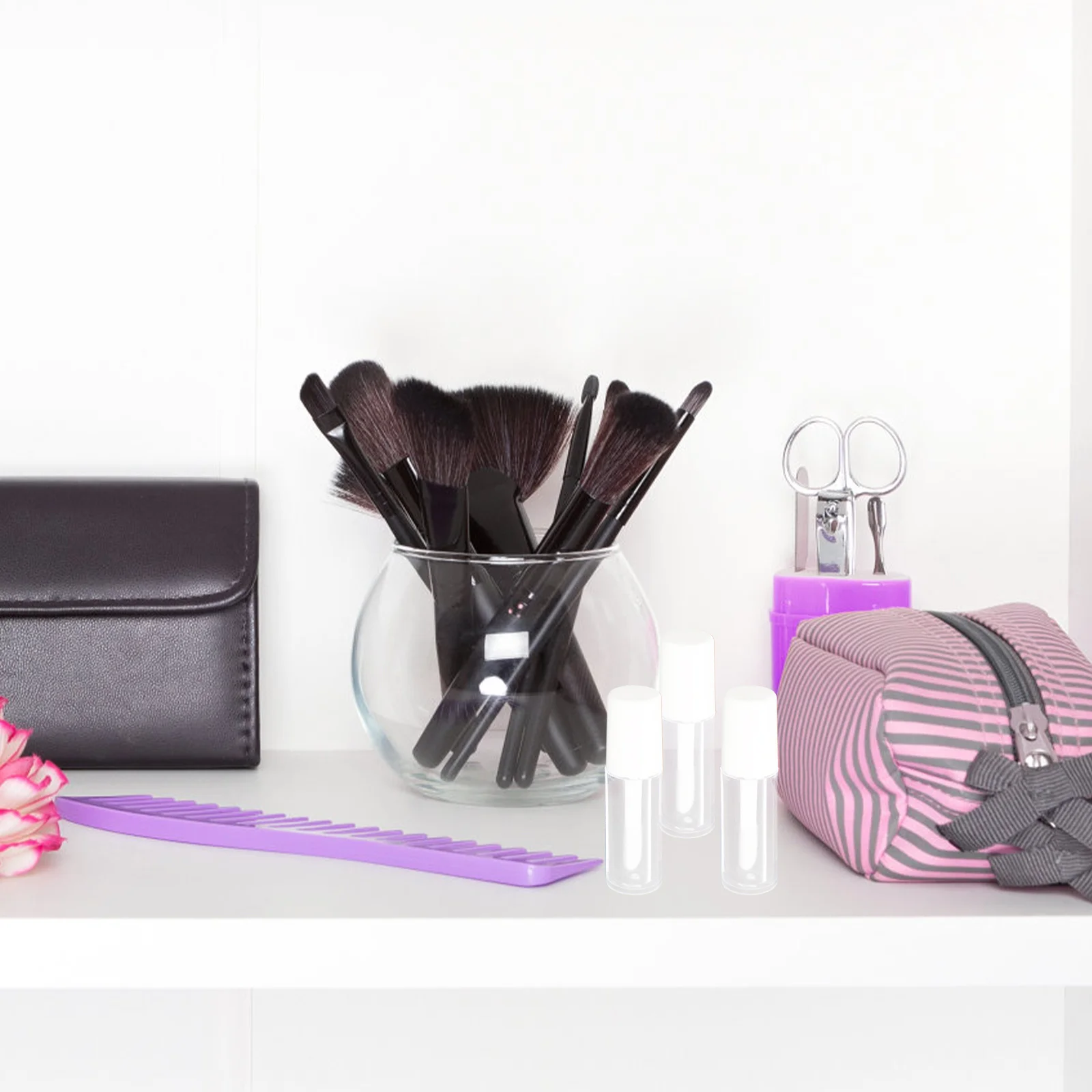 10 個のリップグロスチューブ空の小さな DIY 詰め替え可能なリップクリーム容器漏れ防止カプセル旅行用毎日の口紅