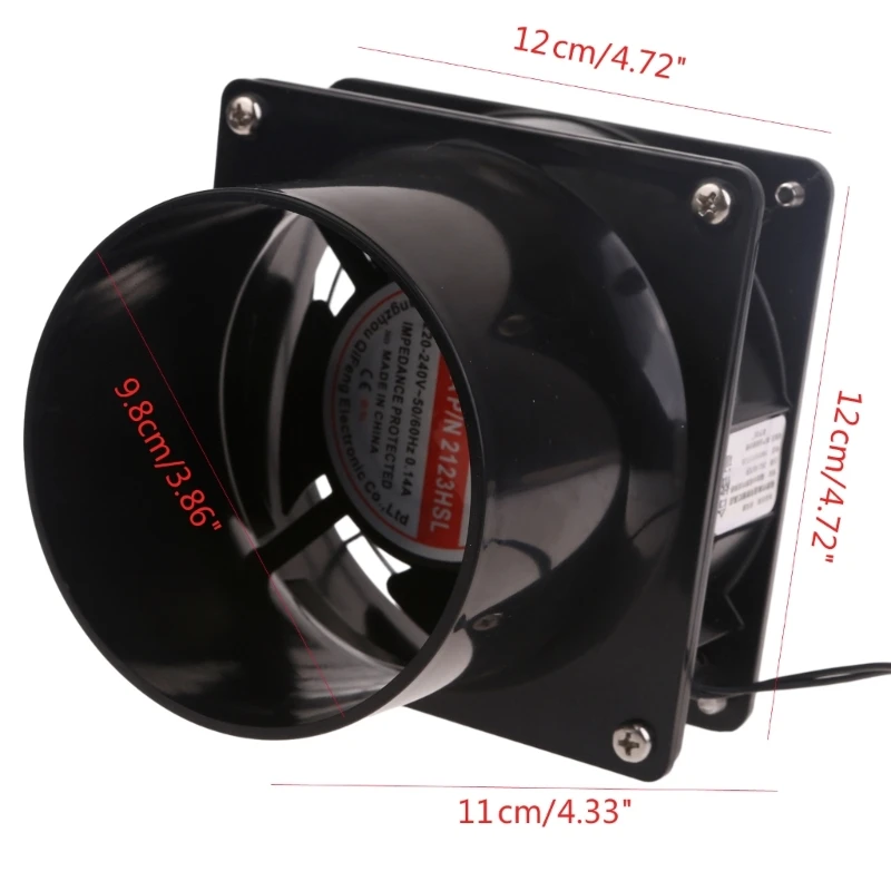 AC220-240V Toilet Powerful Mute Exhaust Fan Household Wall Ventilation Fan 2600R 517A