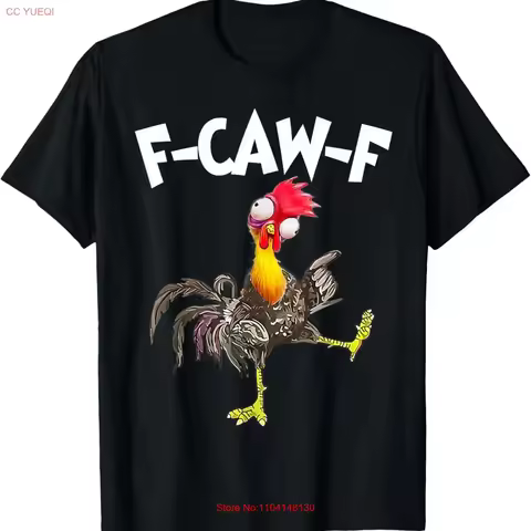 Funny F Caw Chicken FCAWF Design T Shirt vintage Washed graphic Versatile Soft Stylish Stretched Casual Unisex