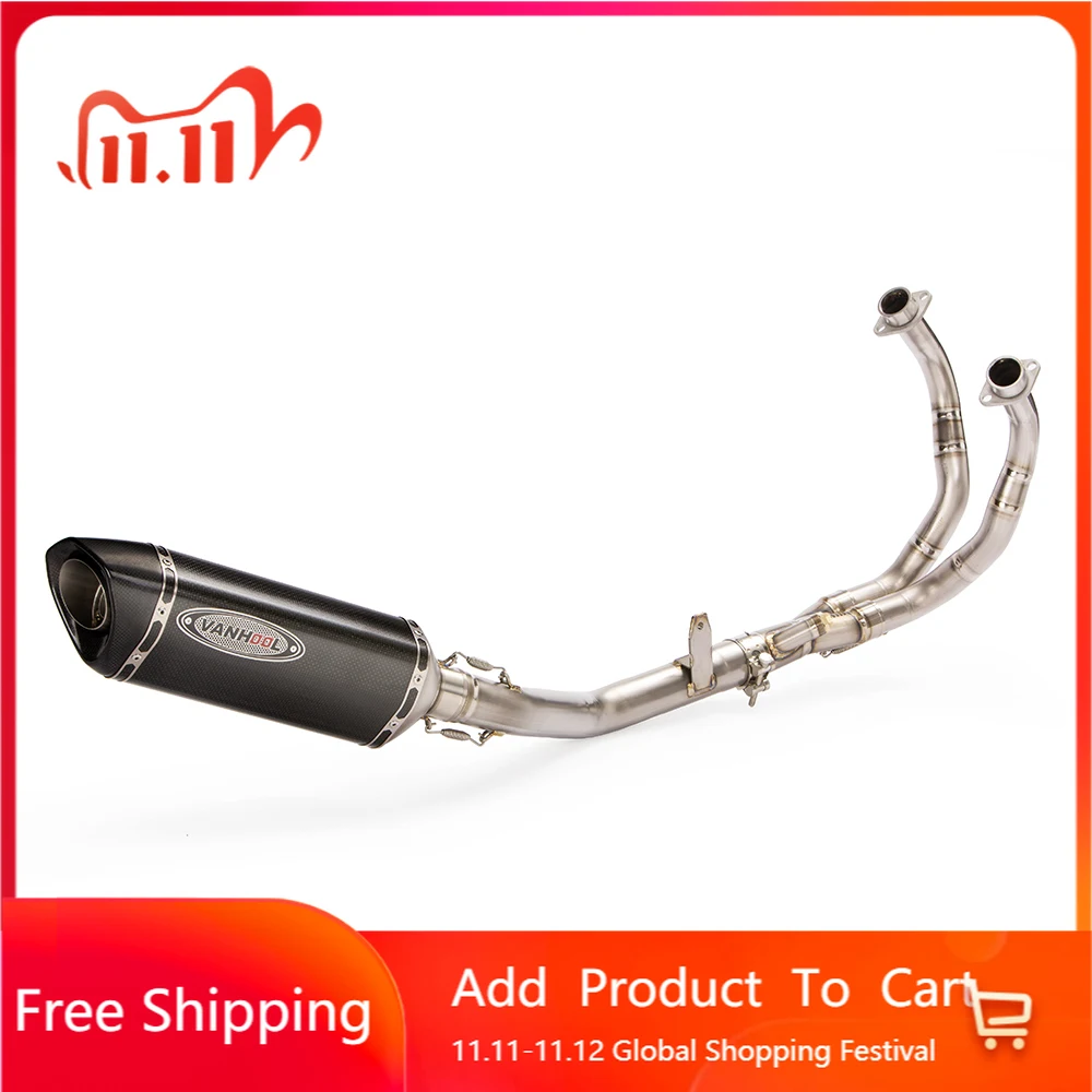 

FBB High Quality Stainless Steel Carbon Fibre Performance Motorcycle Exhaust Muffler Parts for CBR500