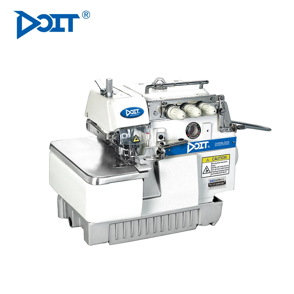 DT 737D Direct drive 3 thread overlock sewing machine industrial walking foot sewing machines