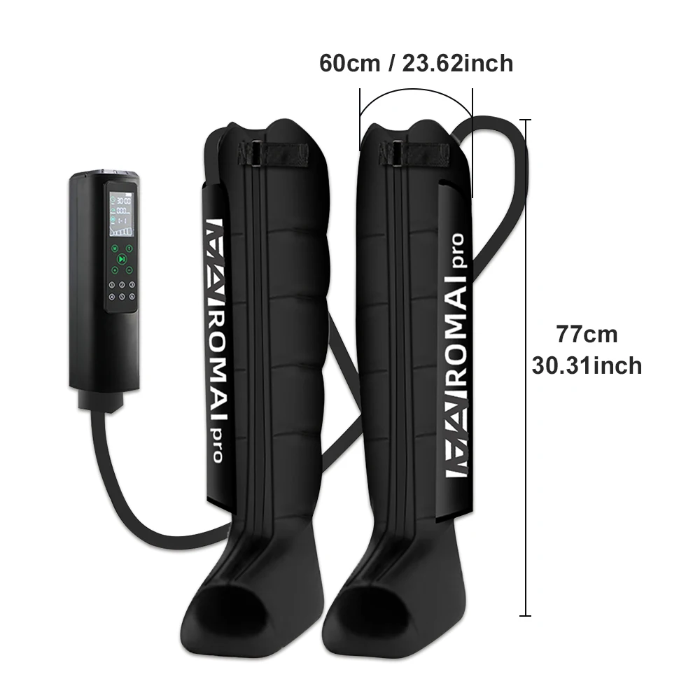 Full Leg Air Compression Massager with Sequential Therapy Improves Circulation & Relieve Pain in Feet Calves Thighs & Knee Joint image 3