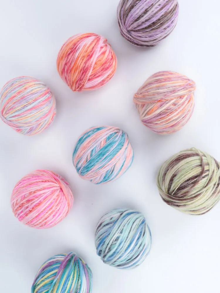

Теплая вязаная вручную исландская пряжа Big Belly Yarn с градиентом, шерстяная нить для рукоделия, толстые и тонкие варианты, незаменимый элемент осенне-зимнего гардероба