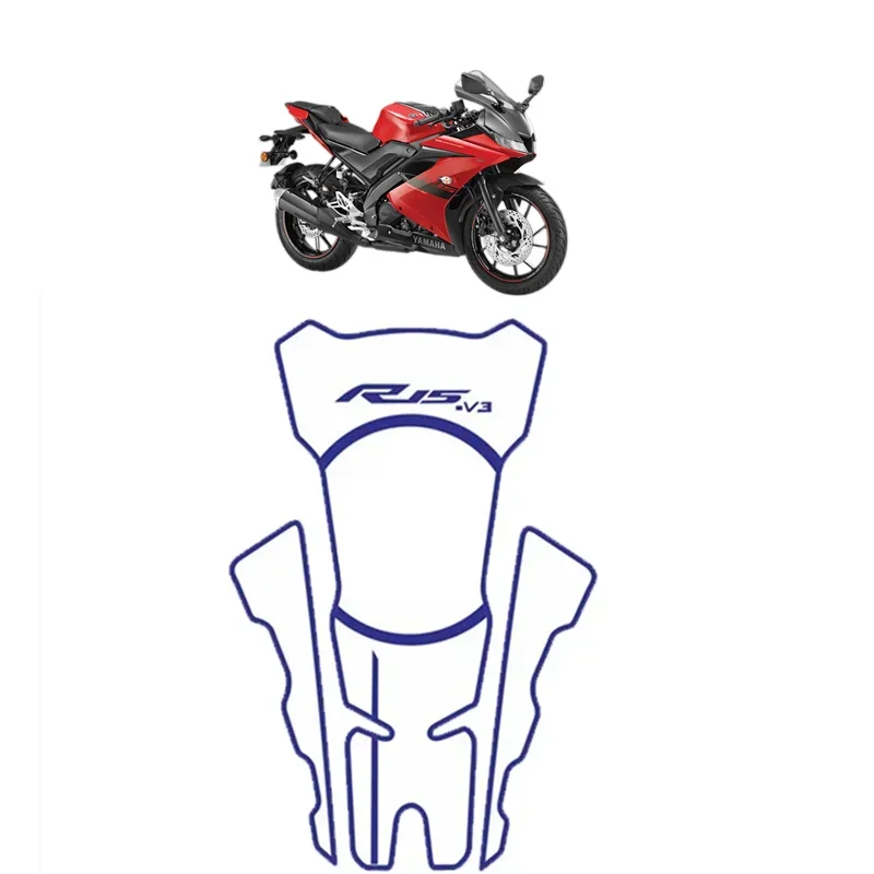 

Для YAMAHA R15-V3 ВСЕ мотоциклетный бак Pad Protector 3D гелевая наклейка наклейка