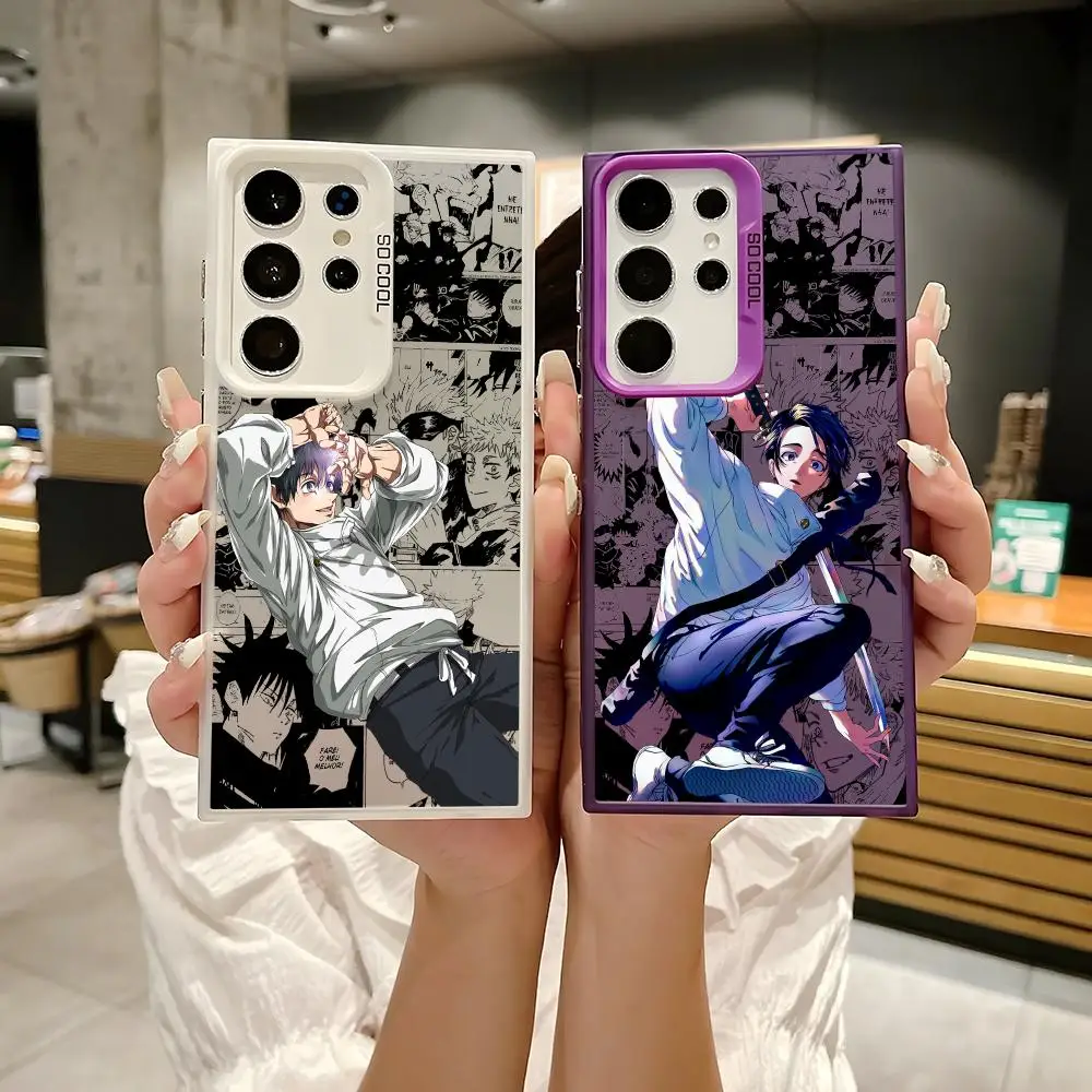 Okkotsu Y-Yuta Anime Telefon Fall Für Samsung Galaxy S25 S24 S22 S23 Ultra S21 S23 Plus 5G glänzende TPU Abdeckung Stoßfest Funda