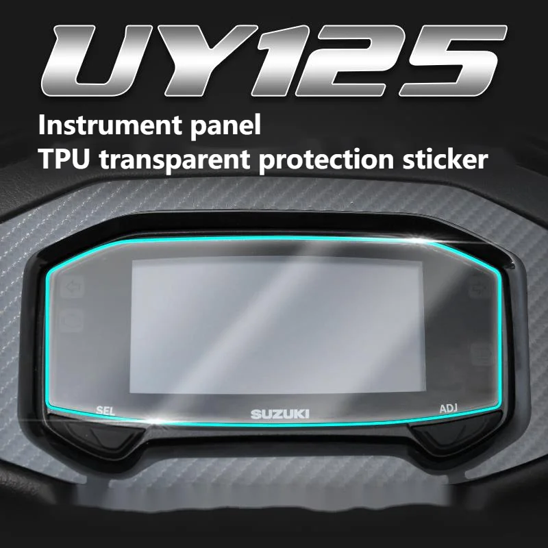 Motorcycle Instrument Film Tpu Protective Paste Modified Accessories Transparent Thickened for Suzuki Uy125 / Gixxer 155