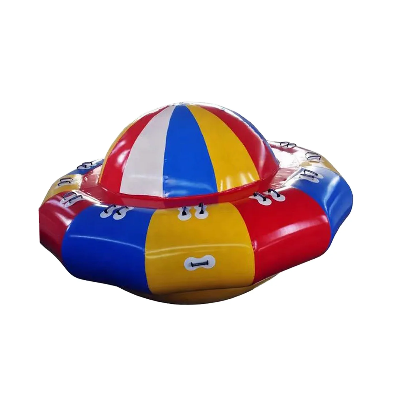 ของเล่นน้ํา Inflatable Disco Boat Towable Tube น้ําแท็กซี่เรือ Inflatable Flying Disco Boat สําหรับกีฬาทางน้ํา