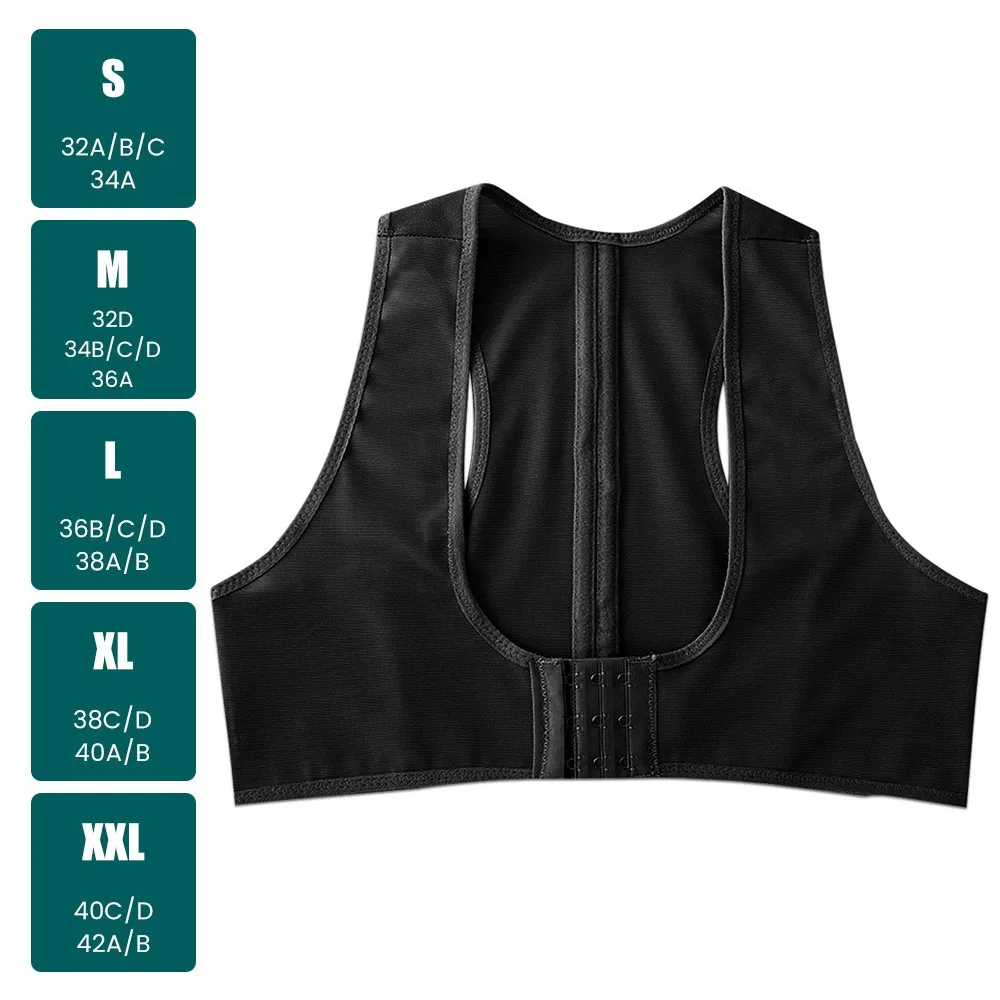 

NEW Breathable Chest Posture Corrector Ultra-thin Adjustable Back Shoulder Brace Elastic Body Shaper Women