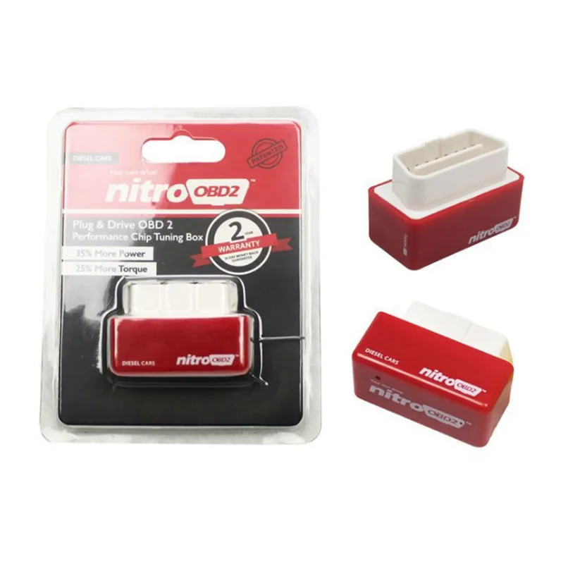 15% Risparmio Carburante Nitro ECO OBD2 Prestazioni Chip Tuning Box Più Coppia di Potere Nitro OBD 2 ECOOBD2 Benzina Diesel Petro Benzina