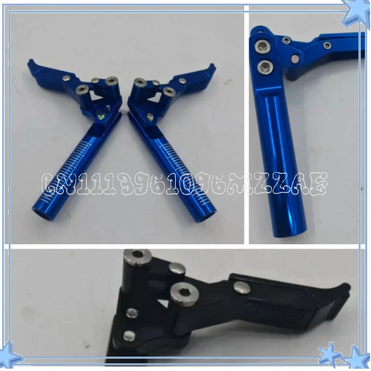 Universal Sports Wheelchair Aluminum Alloy Scissor Brake Wheelchair Fittings Pipe Clip Installation
