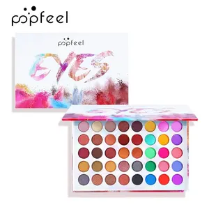 Popfeel-Palet Gölgesi, Profesyonel, inci gibi ışıltı, Mat, Fantezi, Gökkuşağında Renk, Ton, Ultra Pigmentli, 40 renge kadar Paletteki 6 büyük satış, 1 numaralı kitap