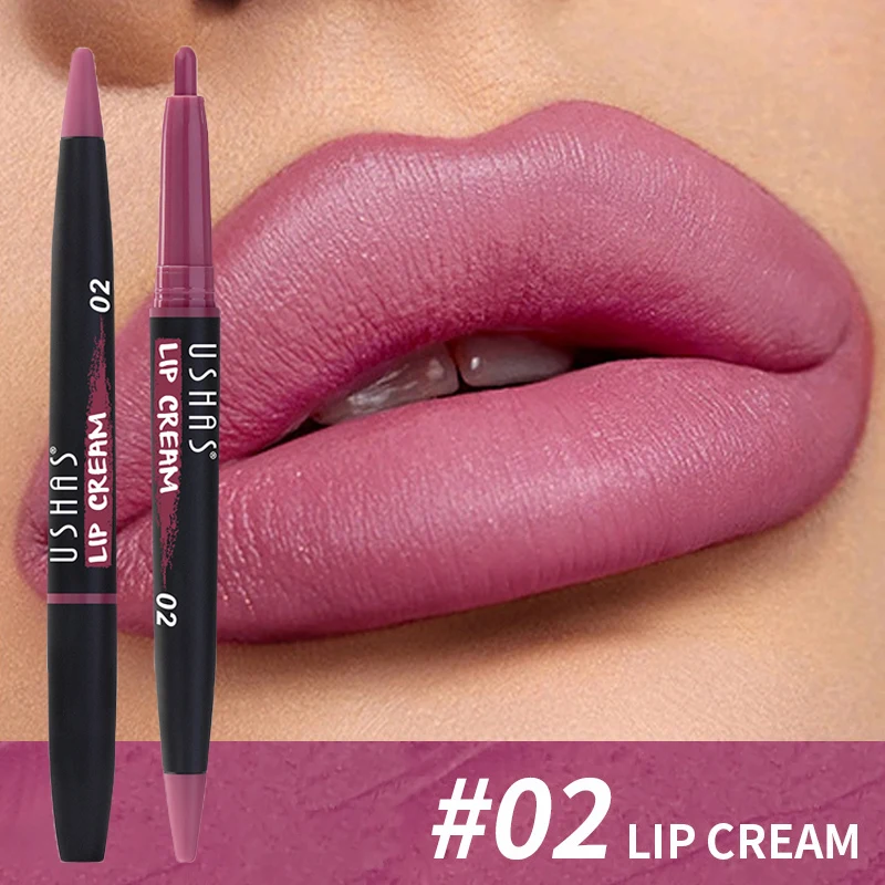 Waterproof Matte Lipliner Pencil Nude Purple Lipstick Pen Matte Velvet Lip Liner Pen Contour Make Up Sexy Lasting Lips Cosmetics