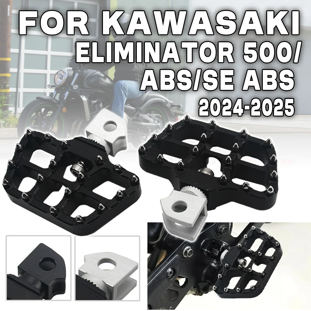 

For Eliminator 500abs Rotatable Foot Pegs Motorcycle Adjustable Front Rider Footrest Footpegs For Kawasaki ELIMINATOR 500 SE ABS