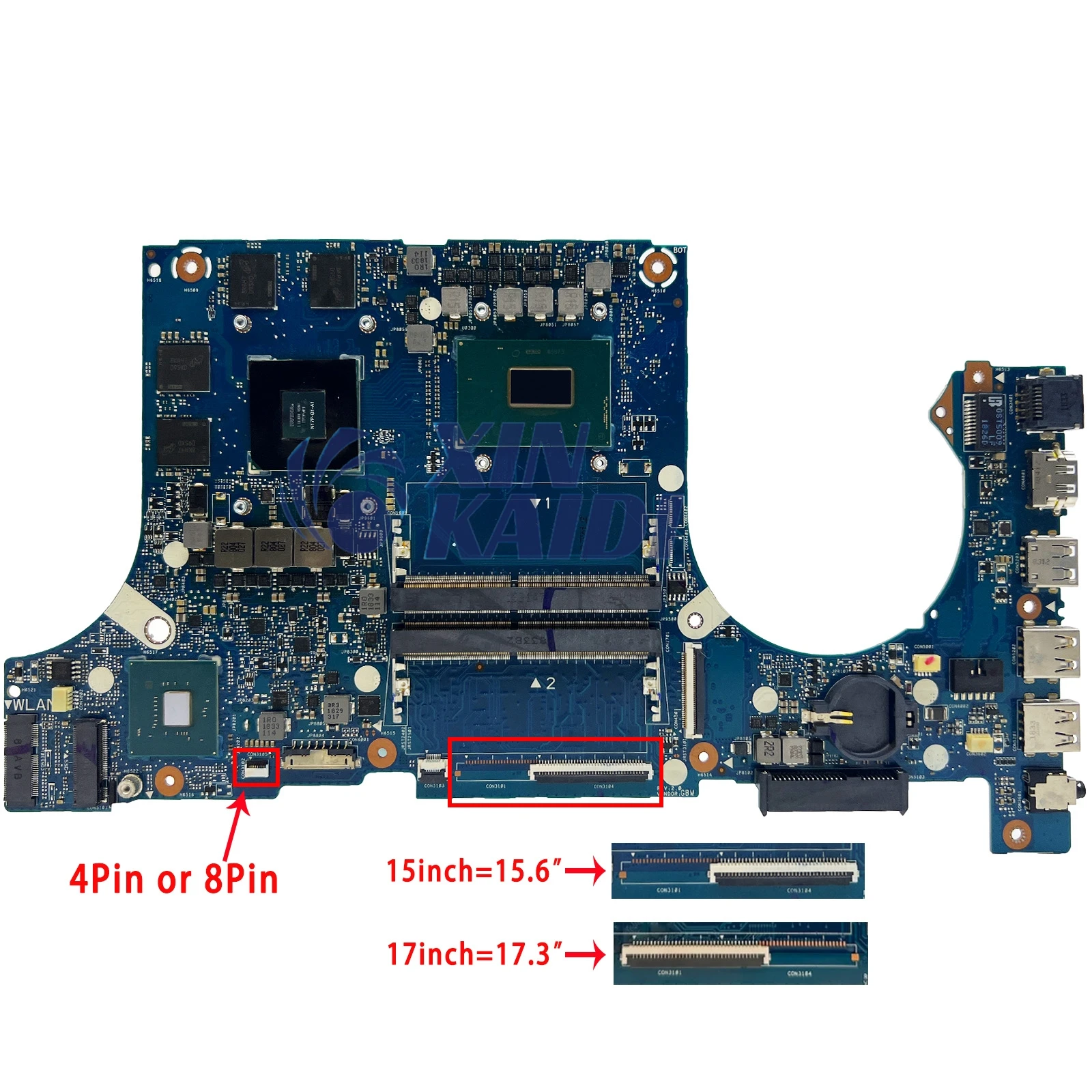 

FX505GD Laptop Motherboard For ASUS FX705 FX505G FX505GE FX705GD FX86F Mainboard With i5-8300H i7-8750H CPU GTX1050/GTX1050Ti