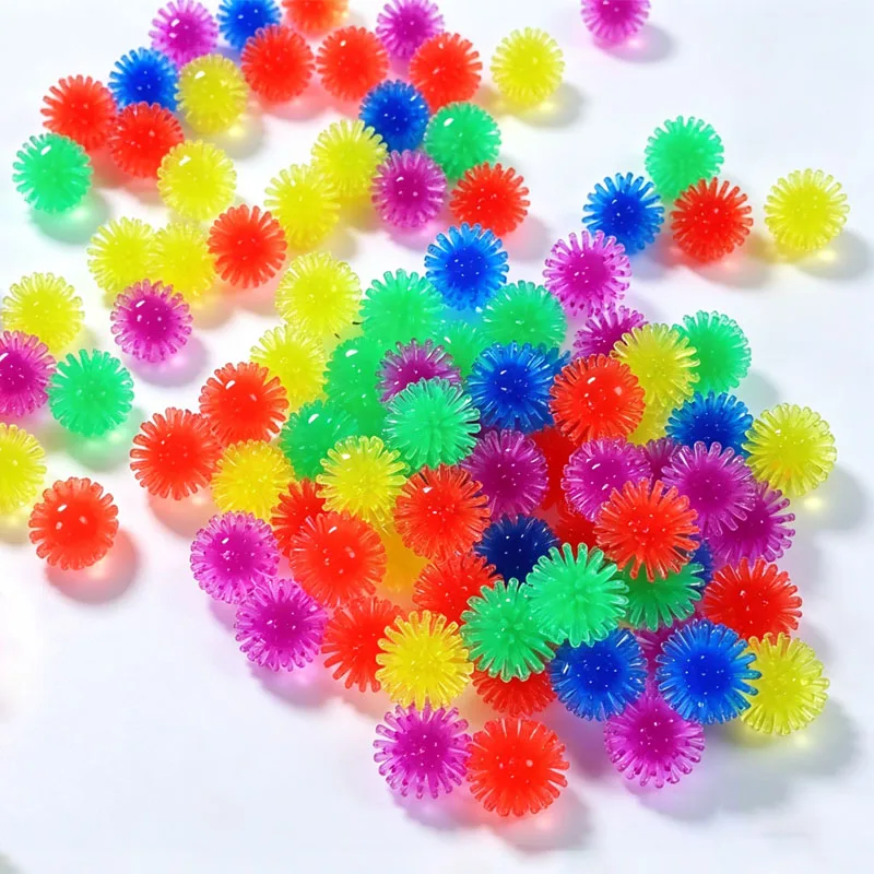 50/30/10PCS Small Soft Sensory Spiky Balls 2.5CM Squeeze Stress Relief Fidget Toys ADHD Anxiety Calming Kids Party Favors Gifts