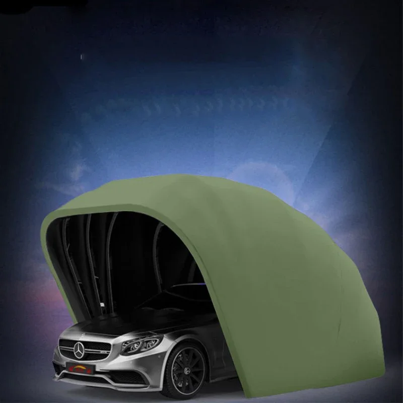 Semi-automatic full-automatic mobile garage Anti-exposure folding retractable carport Car parking shed sunshade