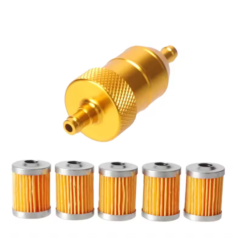 8mm CNC Aluminum Gasoline Cleaner +3/5 Pieces Reusable Cleanable Fuel Filter Motorcycle ATV Quad Inline Oil and Gas Fuel Filter - Image 17