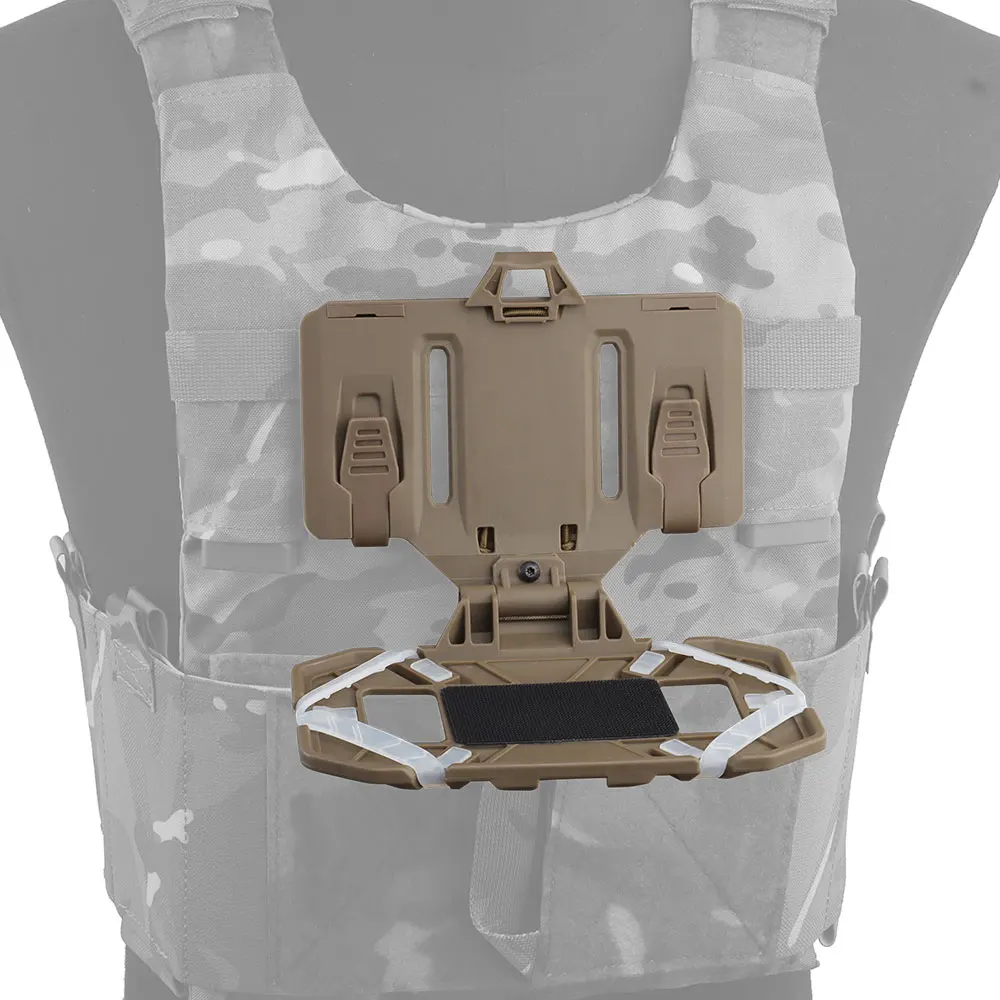 Porta cellulare Molle, supporto pieghevole ad accesso rapido, staffa toracica per gilet tattico, supporto per guardia softair