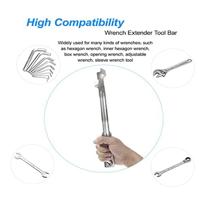 14 In Wrench Extender Wrench Extender Stainless Steel Torque Wrenche Tools For Mechanics