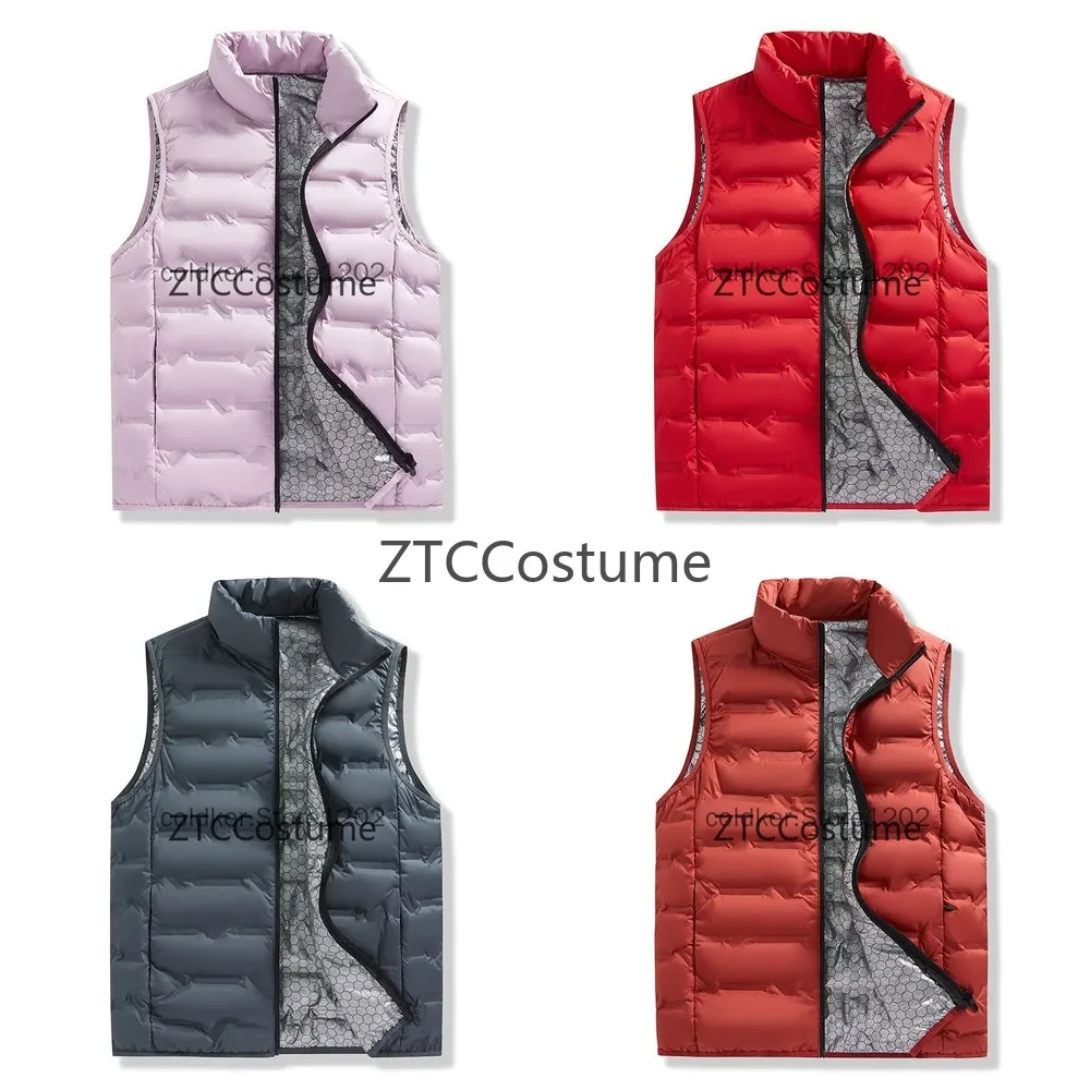 

Women Cosplay Warm Windproof Waterproof Ultralight Puffer Vest Sleeveless Waistcoat Jacket Casual Winter Vest Red Black