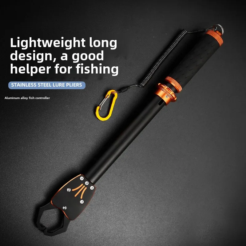 

Luya control large object aluminum alloy belt weighing fish control device Luya pliers combination strong fish control device
