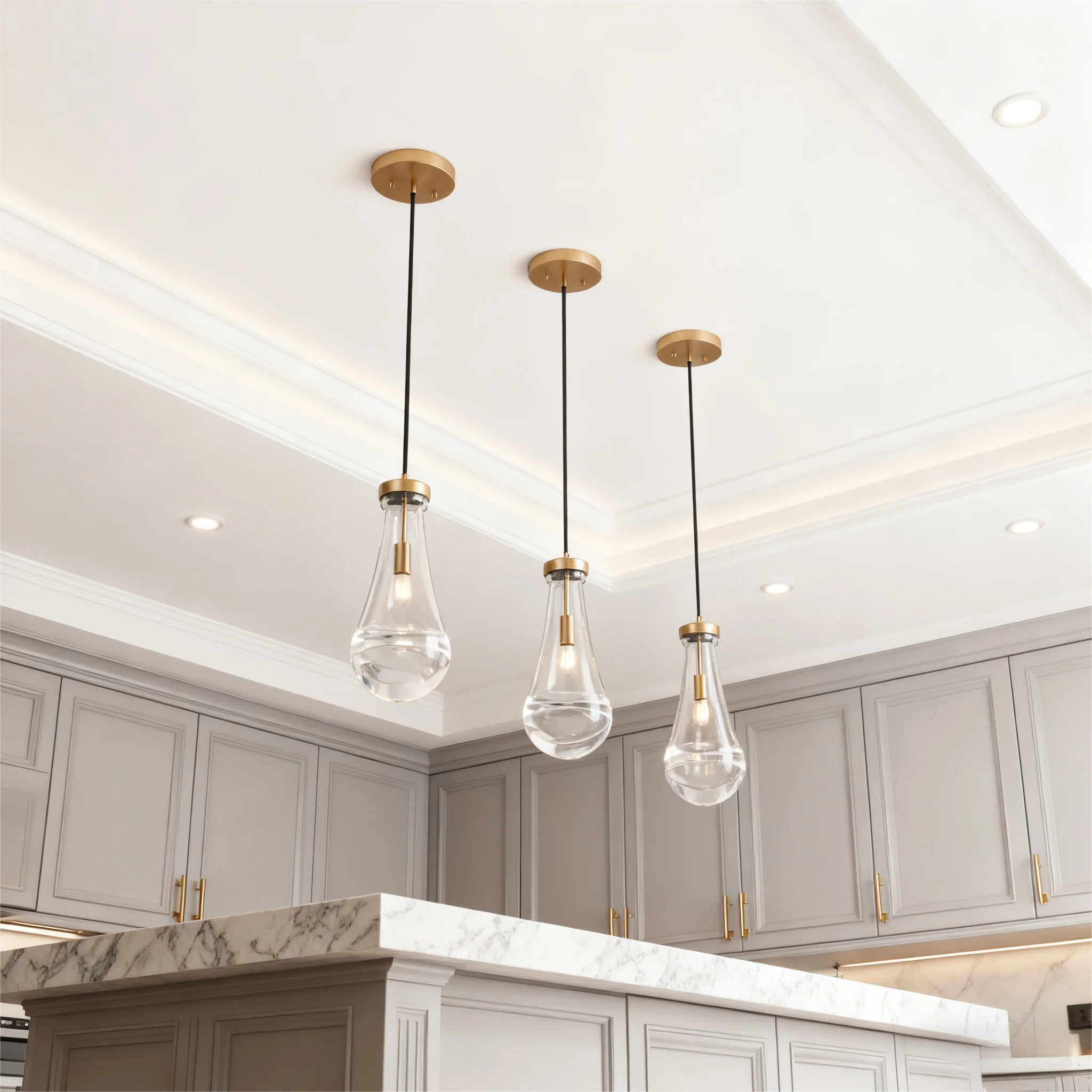 

Подвесной светильник с каплями дождя, подвесной светильник из черного стекла, современный подвесной светильник с каплями ручной работы для прихожей, лестницы, кухни