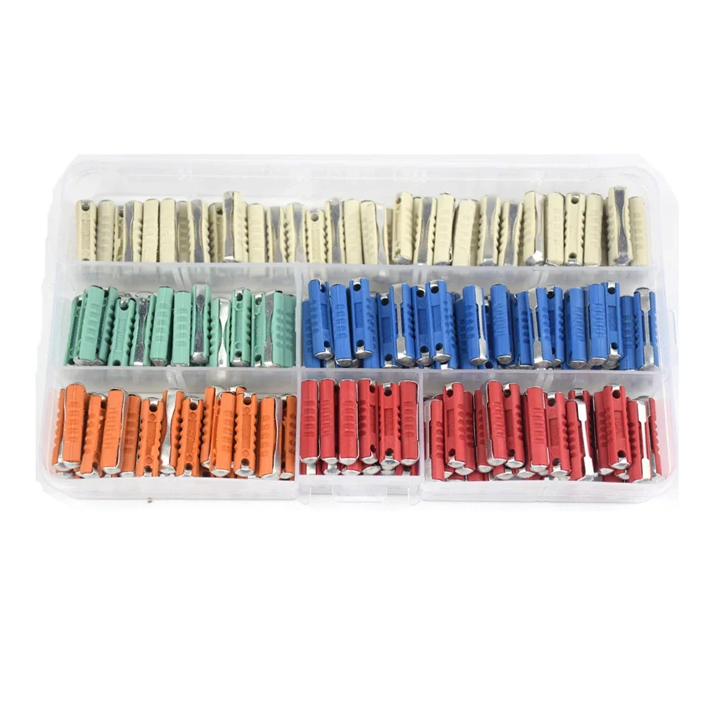 200pcs Classic Car Fuses for Eastern European Models 5AMP 8AMP 10AMP 16AMP 25AMP 32V Rated Automotive Fuse Kit