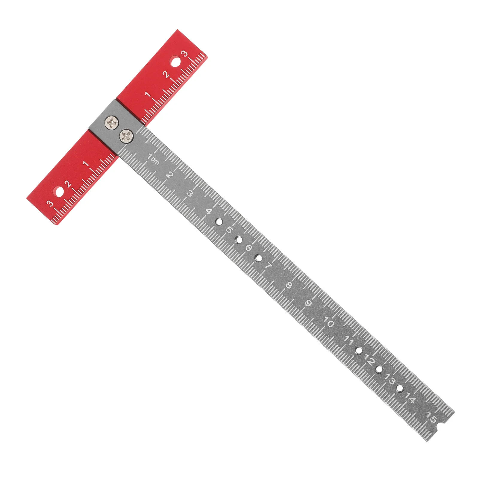 T Shaped Measuring Aluminum Alloy Precision Straight Edge Tool For Woodworking Metalworking Construction Drafting Angle Ruler