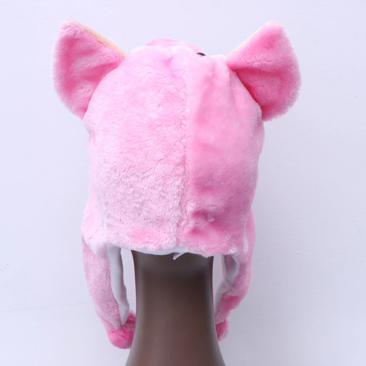 Ciepła zimowa czapka zwierzęca dla dorosłych i dzieci, elastyczne nauszniki z pomponami, akcesorium do kostiumu na Halloween.