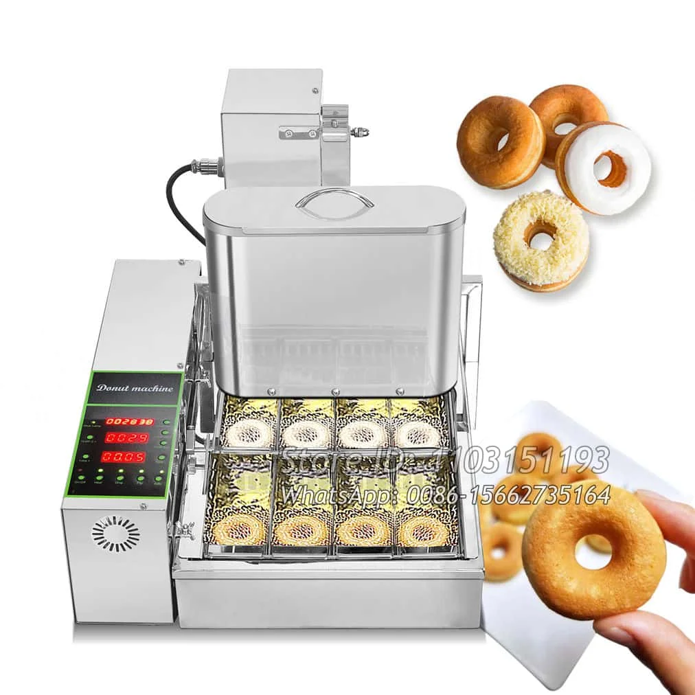 

Commercial Catering Equipment 4 Rows Mini Donut Making Machine 110V 220V Electric Automatic Mini Donut Fryer Machine Maker