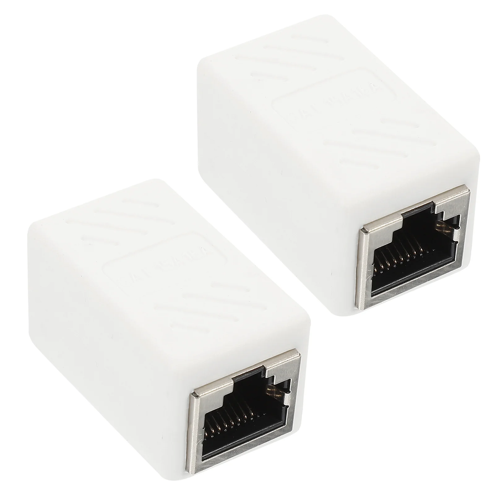 

2Pcs Rj45 Ethernet Coupler Female to Female Cable Adapter Durable ABS Zinc Alloy Rj45 Connectors