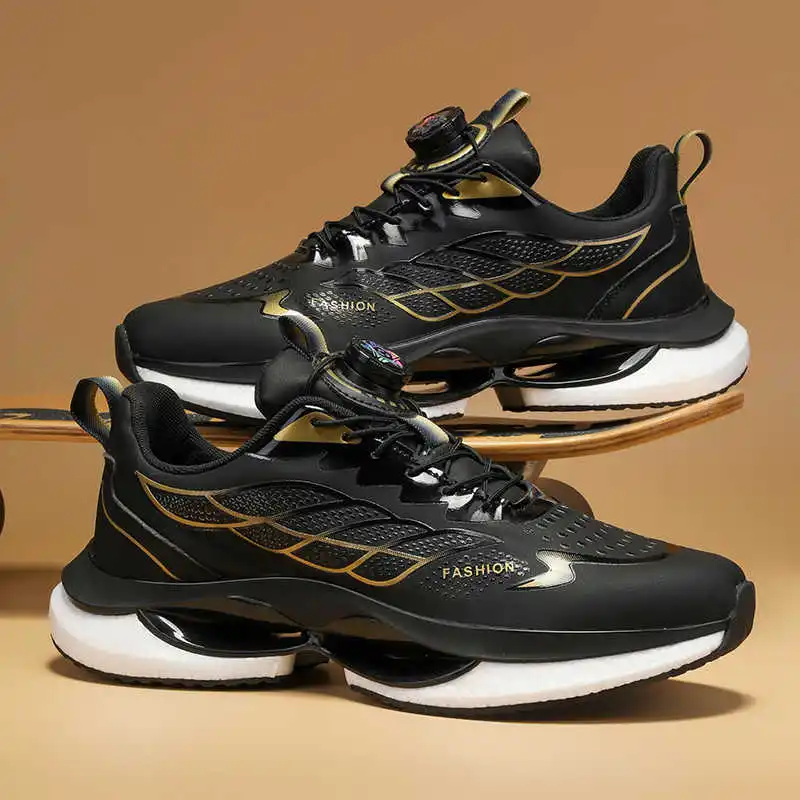 

Черно-белые ботинки на шнуровке, увеличивающие рост, обувь большого размера для мужчин, высокие кроссовки, мужские спортивные кроссовки Skor Seasonal