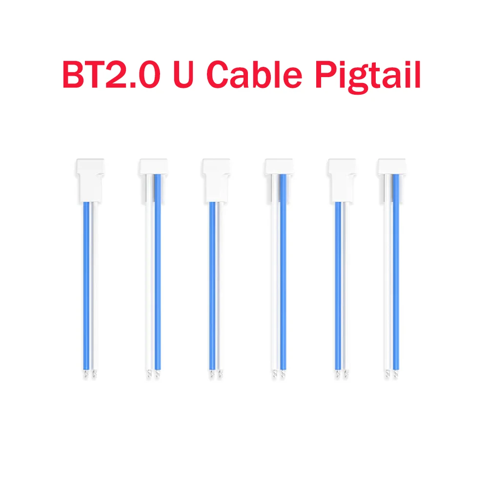 6PCS BETAFPV BT2.0-PH2.0 Adapter Cable 22AWG for BT2.0 300mAh 1S Battery with 1.0mm Banana Connector Meteor65 1S Brushless Whoop