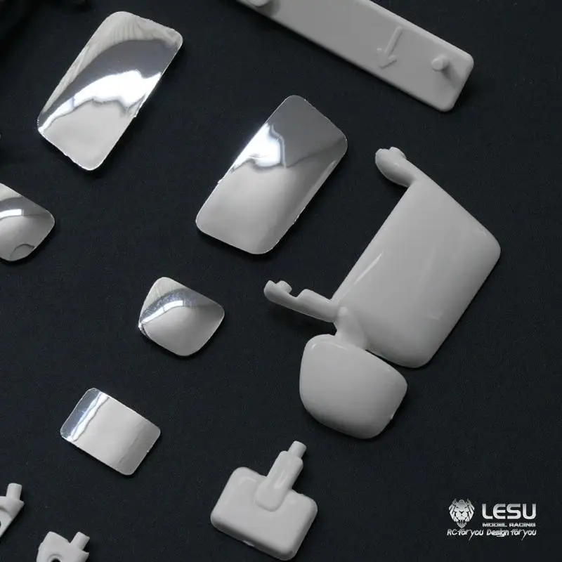 Rearview mirror LESU Tamiya 1/14 tractor remote control toy R620R470 mirror set rearview mirror mud head model