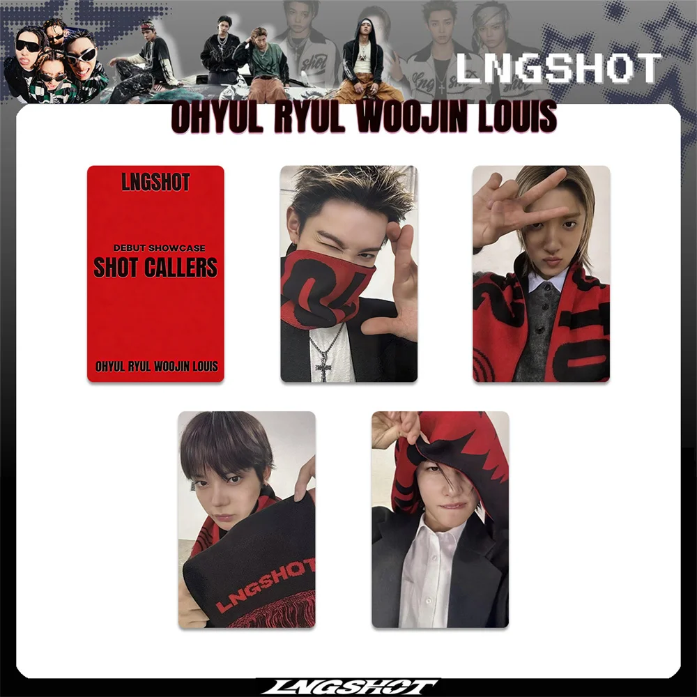 New Idols LNGSHOT 4Pcs/Set Selfie Photocards List SHOT CALLERS