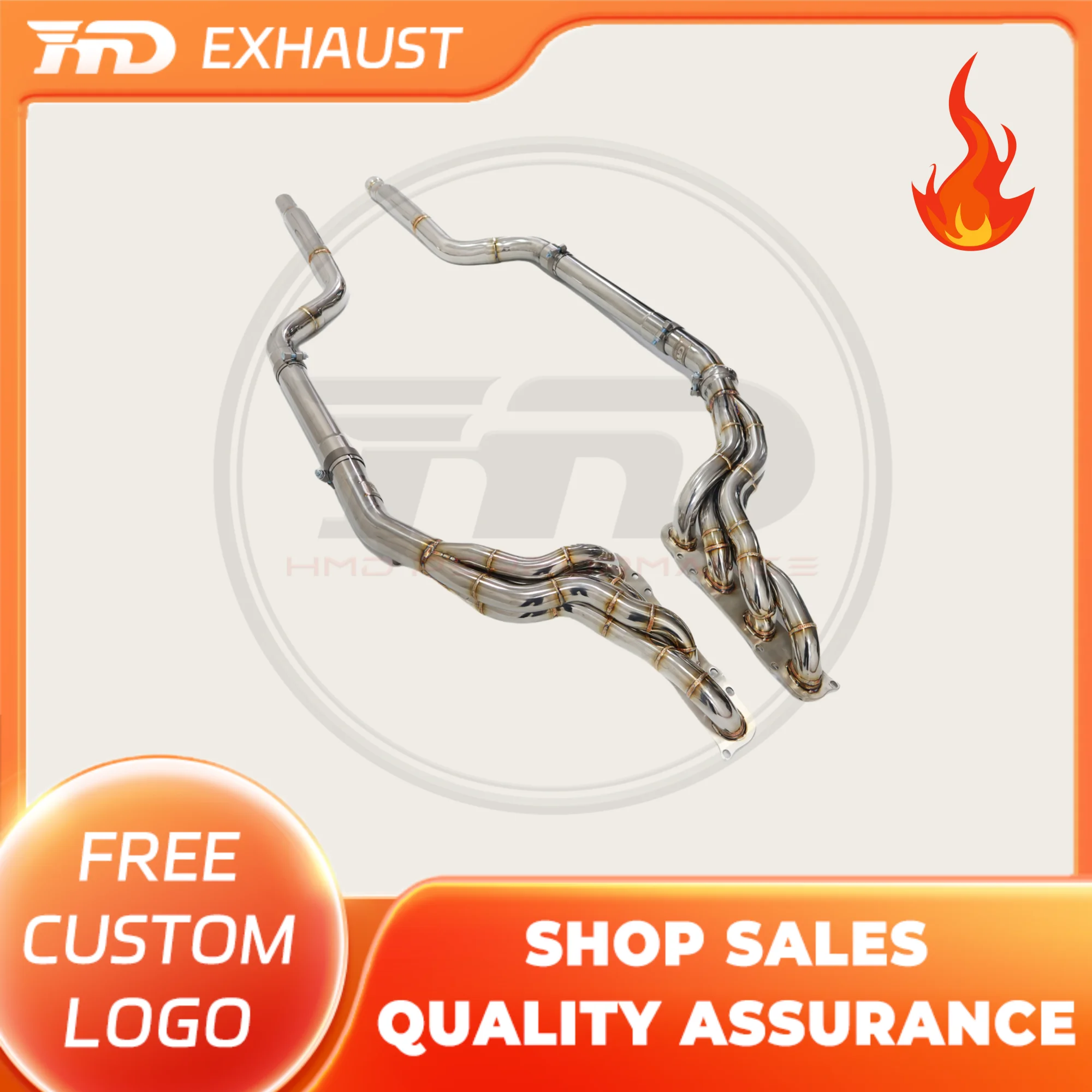 

HMD Hot sale Manifold and downpipe for Mercedes Benz AMG W204 C63 6.2L Engine Header Displacement Power Race TOOLS system