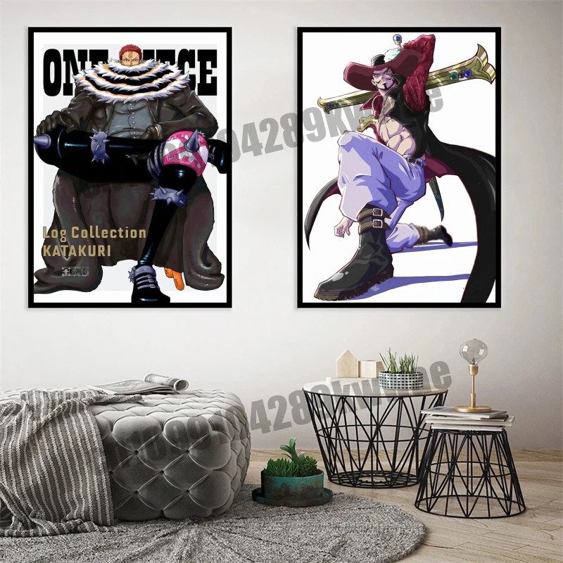 

Japanese Animation Classic One Piece Luffy Super Cool Style Picture Poster Canvas Painting Suitable for Living Room Decoration