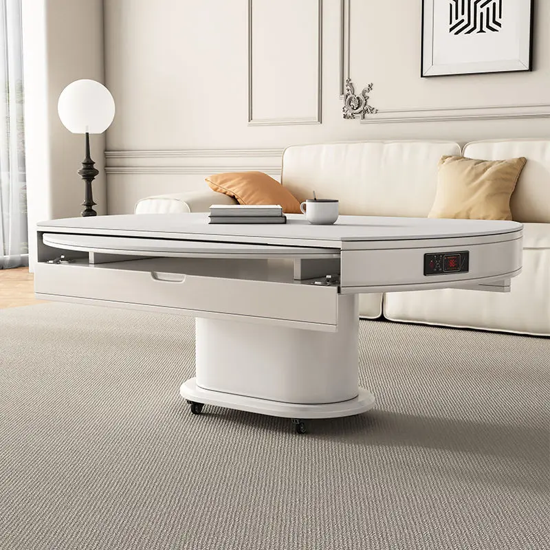 

Organizer Unique Coffee Table Multifunction Novelty Italian Glam Coffee Table Rectangular Storage Meubles De Salon Furnitures