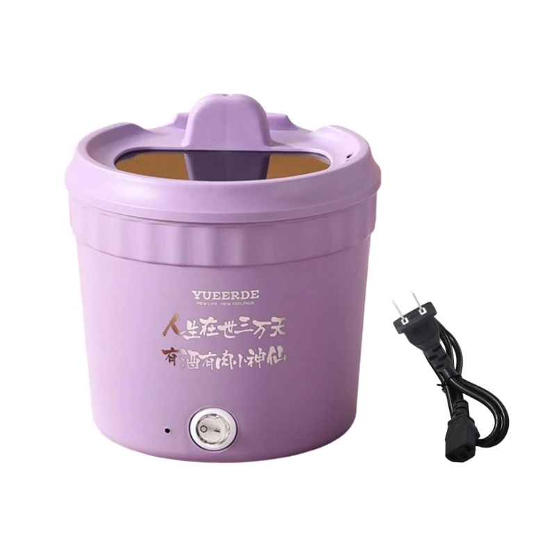 

110V Electric Hot Pot Electric Cooking Pot 450W Round Nonstick Noodles