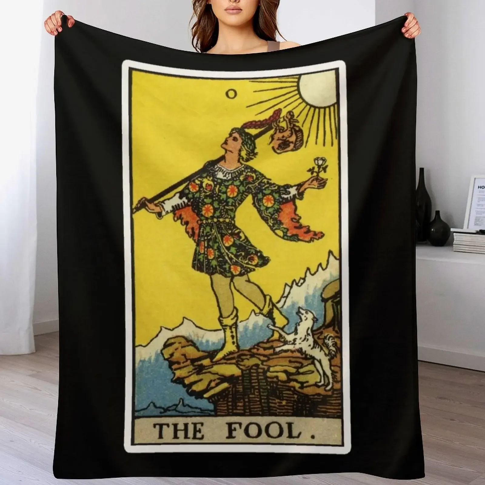 

0. The Fool Tarot Card Throw Blanket Moving Summer Soft Big Blankets