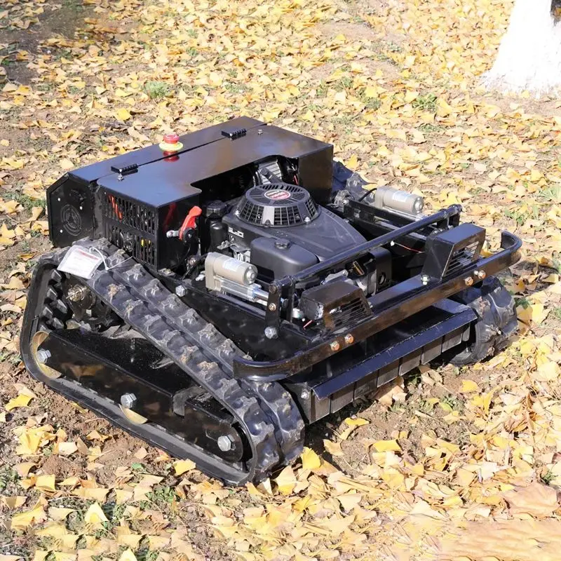 

Customized All terrain tracked remote-controlled agricultural lawn mower, remote robot lawn mower