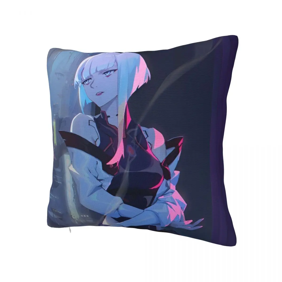 Cyberpunk Edgerunners Rebecca Anime Pillowcase Double-sided Printing Cushion Cover Decor Throw Pillow Case Cover Home Zipper