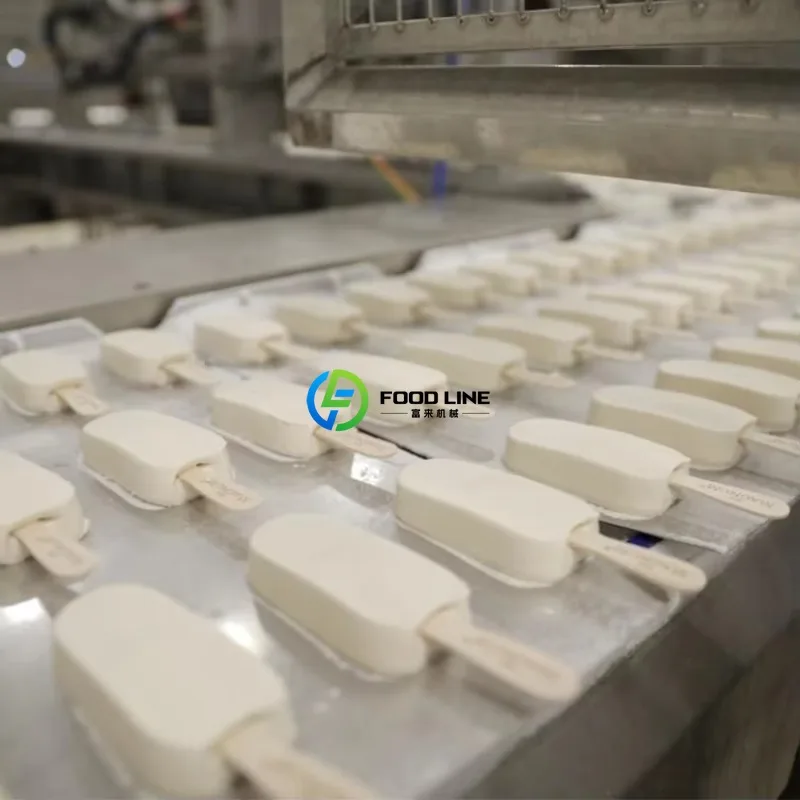 Multi-functional Ice Cream Popsicle Making Machine For Sugar Popsicle & Ice Cream Bar Production Line