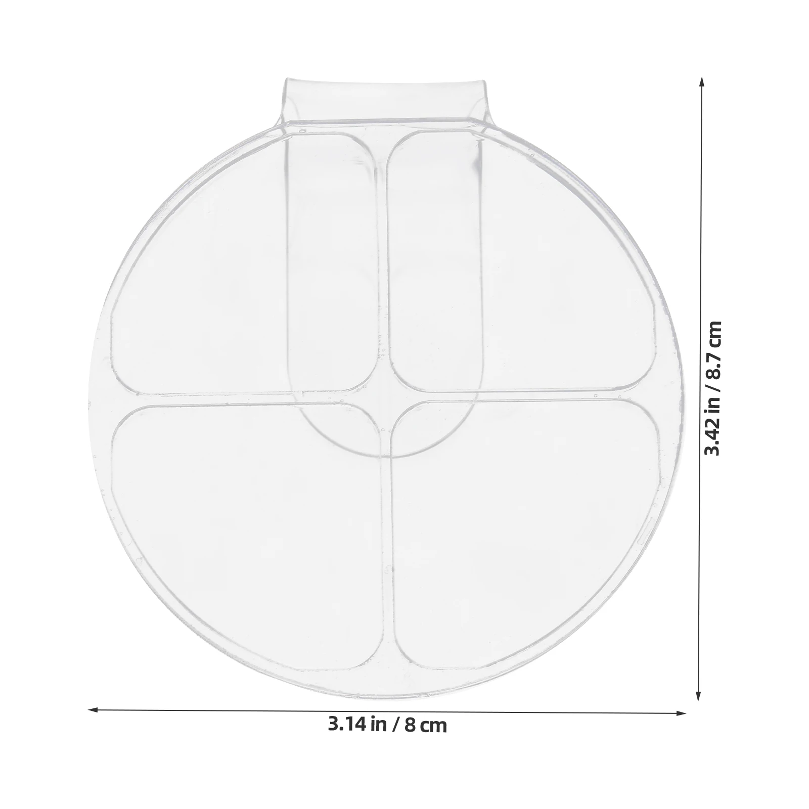 

2pcs H Held Mixing Palette Translucent Foundation Acrylic Makeup Artist Must Haves Portable Color Customization Durable