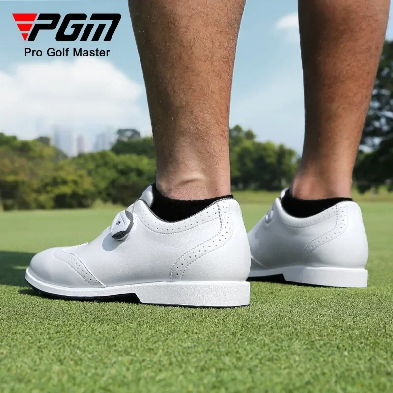 PGM new golf shoes men's waterproof shoes men's sho es sports s hoes knob shoelaces