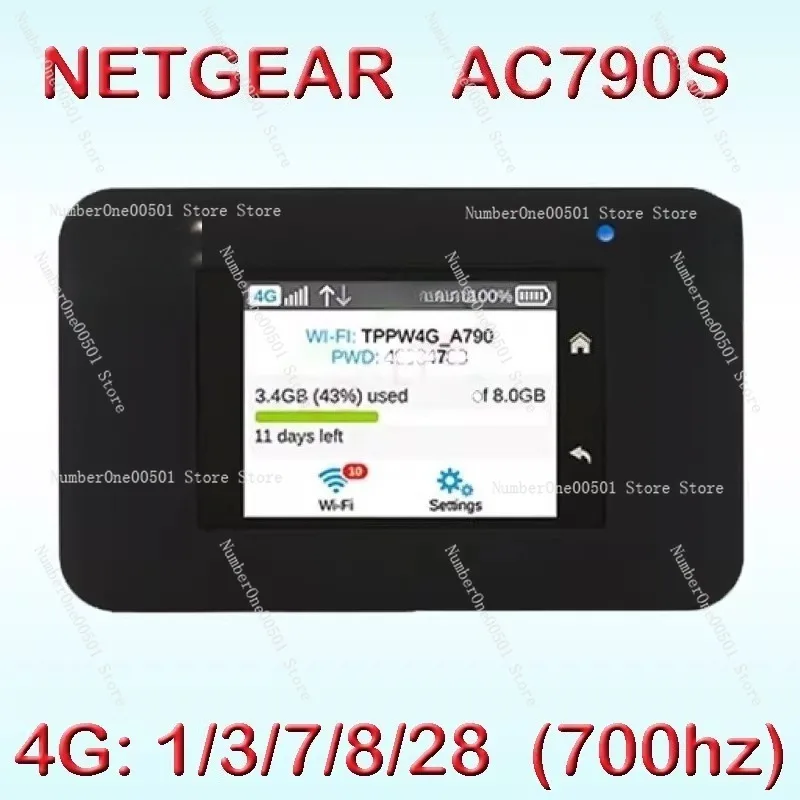 4G LTE Mobile Hotspot Cat11 600Mbps Advanced III WiFi Router Modem 90% New