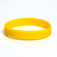 Choice 1pcs LiveStrong Inspiring Sports Silicone Bracelet Engraved Fonts Wristbands Rubber Band  Encouraging Accessories