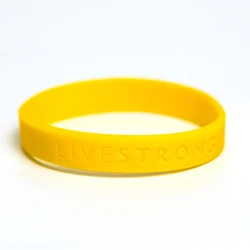 Choice 1pcs LiveStrong Inspiring Sports Silicone Bracelet Engraved Fonts Wristbands Rubber Band  Encouraging Accessories