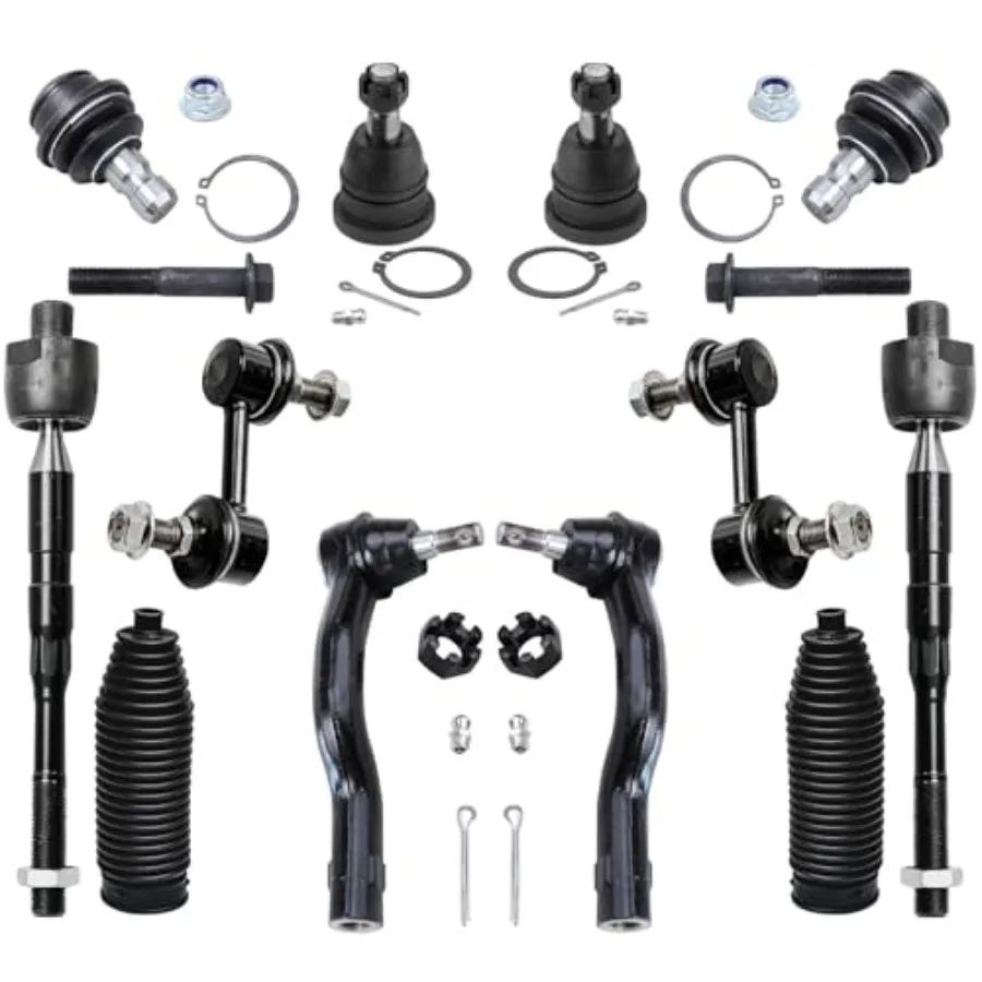 

Комплект передней подвески из 12 предметов для Nissan Titan Pathfinder Armada INFINITI QX56, внешние внутренние наконечники рулевой тяги, ботинки, соединения стабилизатора поперечной устойчивости, верхняя часть