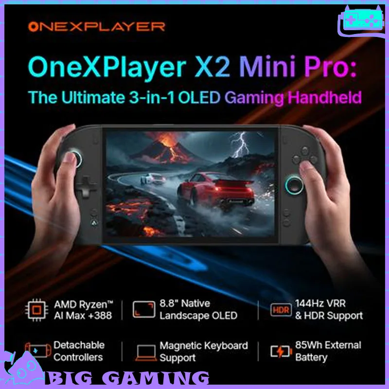 OneXPlayer X2 Mini Pro 3‑in‑1 Gaming Handheld PC 8.8
